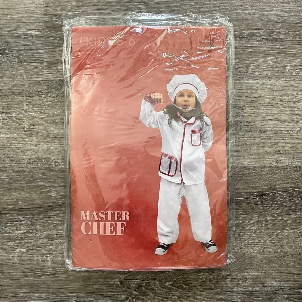 NEW Boo! Inc. Master Chef Children’s Halloween Costume - Kids Size: 5-6